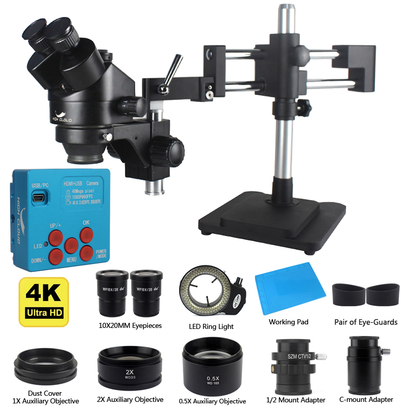 Simul-Focal Industrial Microscope 4K Hdmi - Kamera Industri USB HDMI 4K 48MP