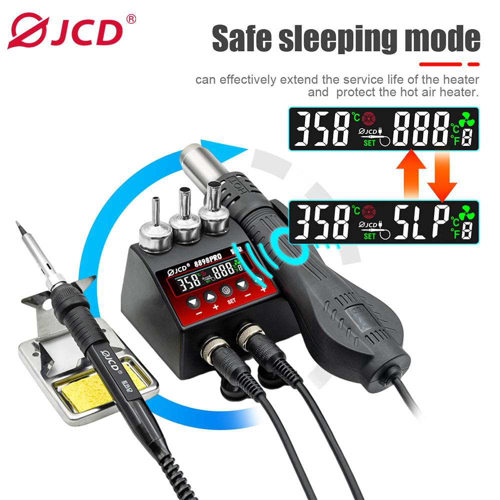 2 In 1 Soldering Rework Station 750W - JCD 8898Pro stasiun Solder 2 in