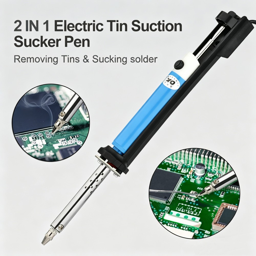 Mesin Pematrian Listrik Tipe P - Desoldering Pump Electric Vacuum Station ulasan dan harga