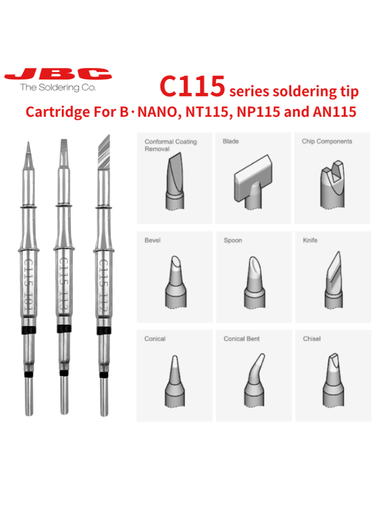 Ujung Besi Solder Kartrid JBC  - C115 Nano Soldering Iron Station ulasan dan harga