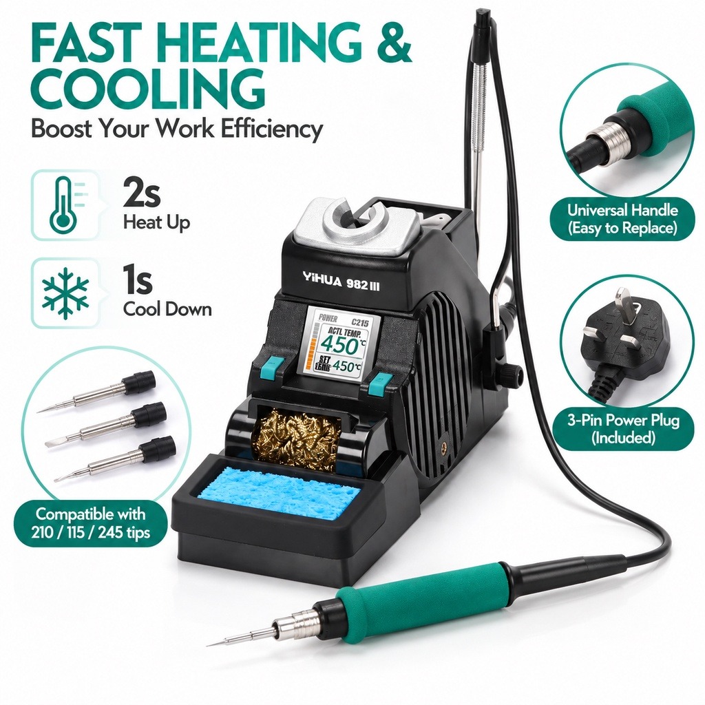 YIHUA 982-III C210, Stasiun Pe - C210 Precision Soldering Station ulasan dan harga