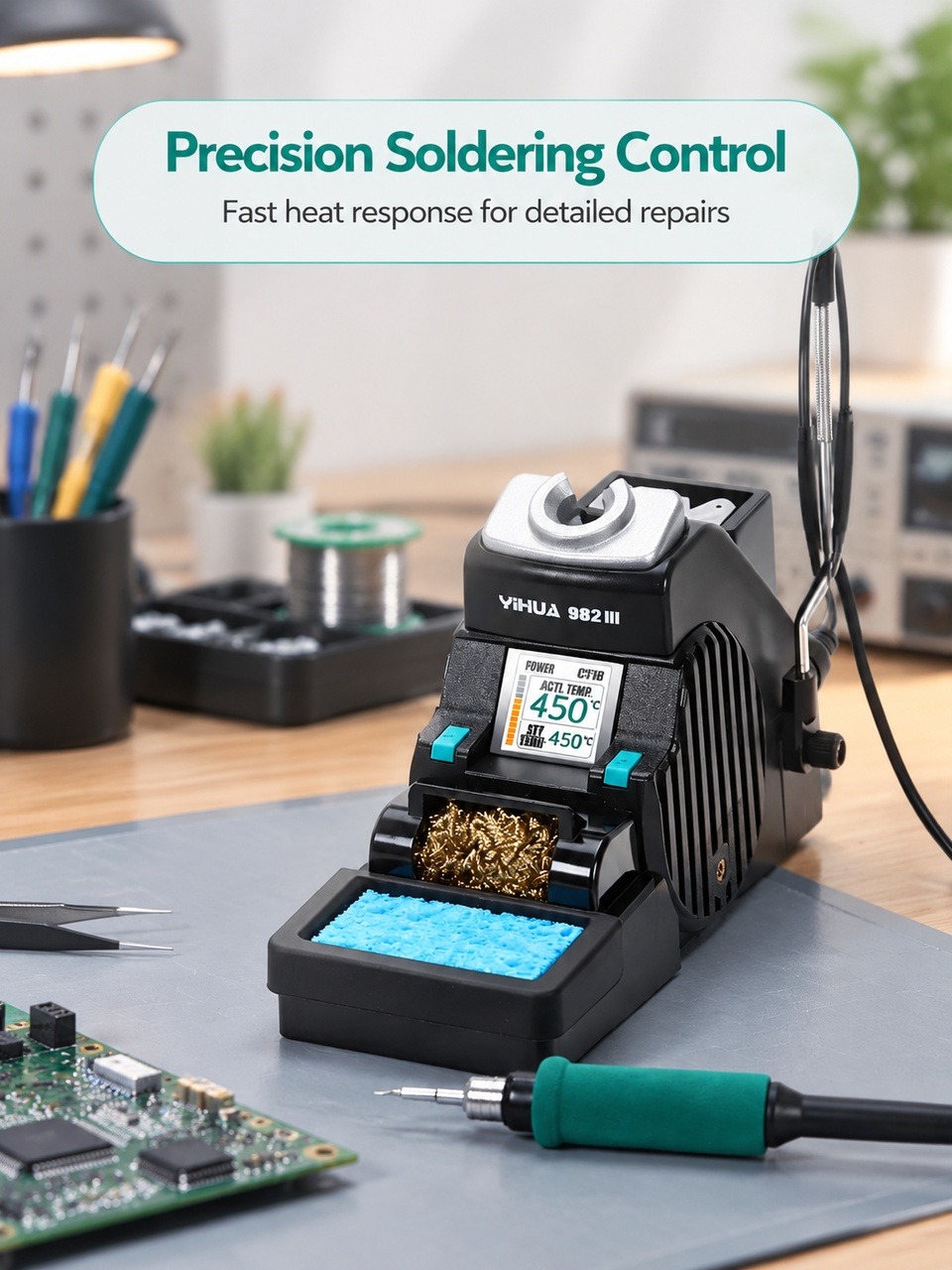 YIHUA 982-III C210, Stasiun Pe - C210 Precision Soldering Station ulasan dan harga