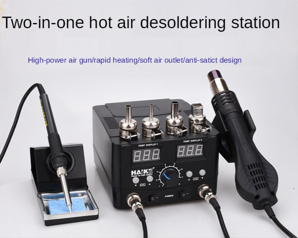 Stasiun solder Digital Led 2 I - 2 In 1 Soldering Rework Station 750W ulasan dan harga