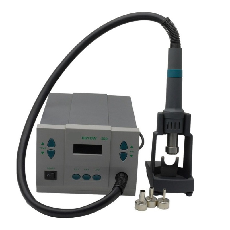 Stasiun Pengerjaan Ulang Udara - Hot Air Rework Station 861Dw ulasan dan harga