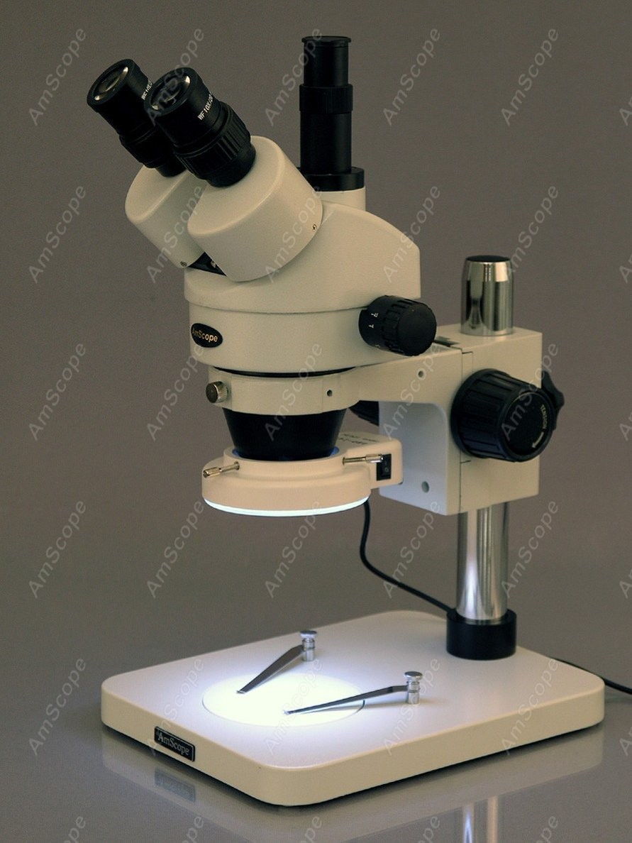 Mikroskop Stereo Zoom Trinokul - Trinocular Stereo Microscope 7X-45X ulasan dan harga