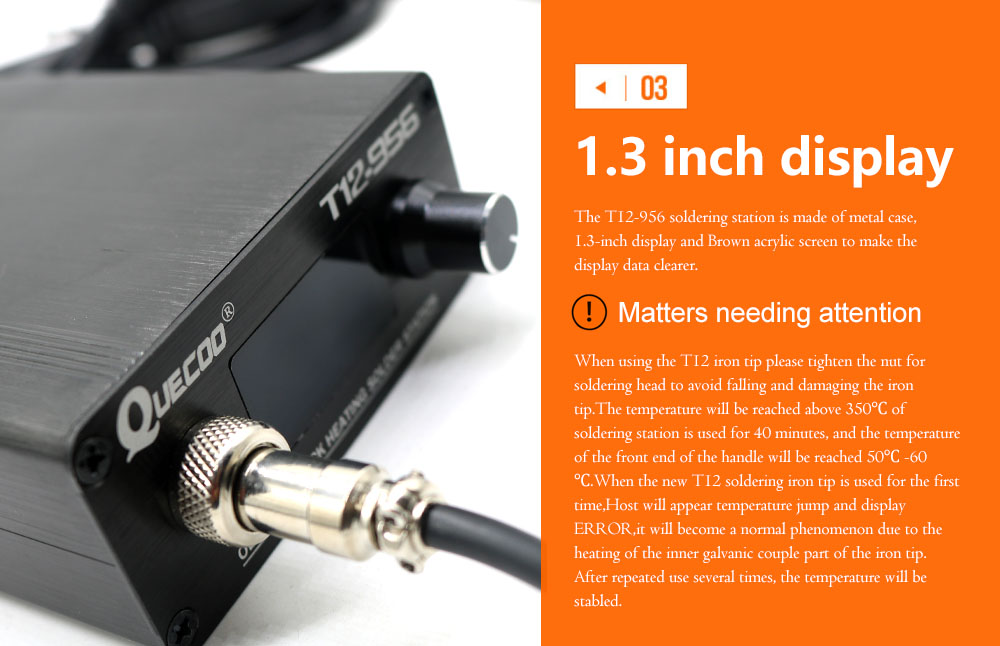 QUECOO T12-956 Solder Digital  - T12 Soldering Station Oled ulasan dan harga